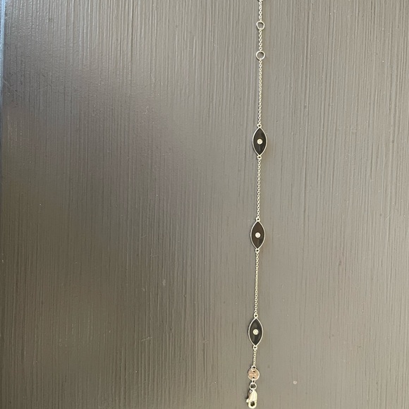 Enamel Trio Diamond Evil Eye Bracelet - Picture 5 of 5